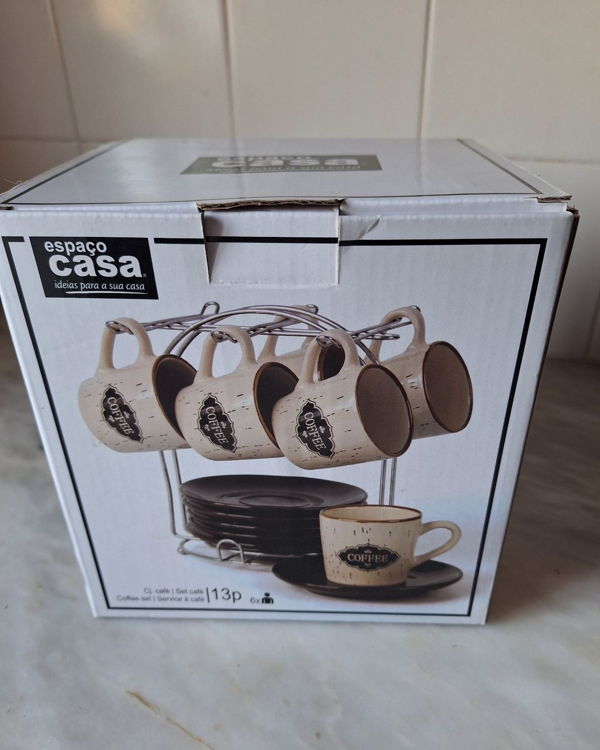 Conjunto  chavnas de café. (Reservado)