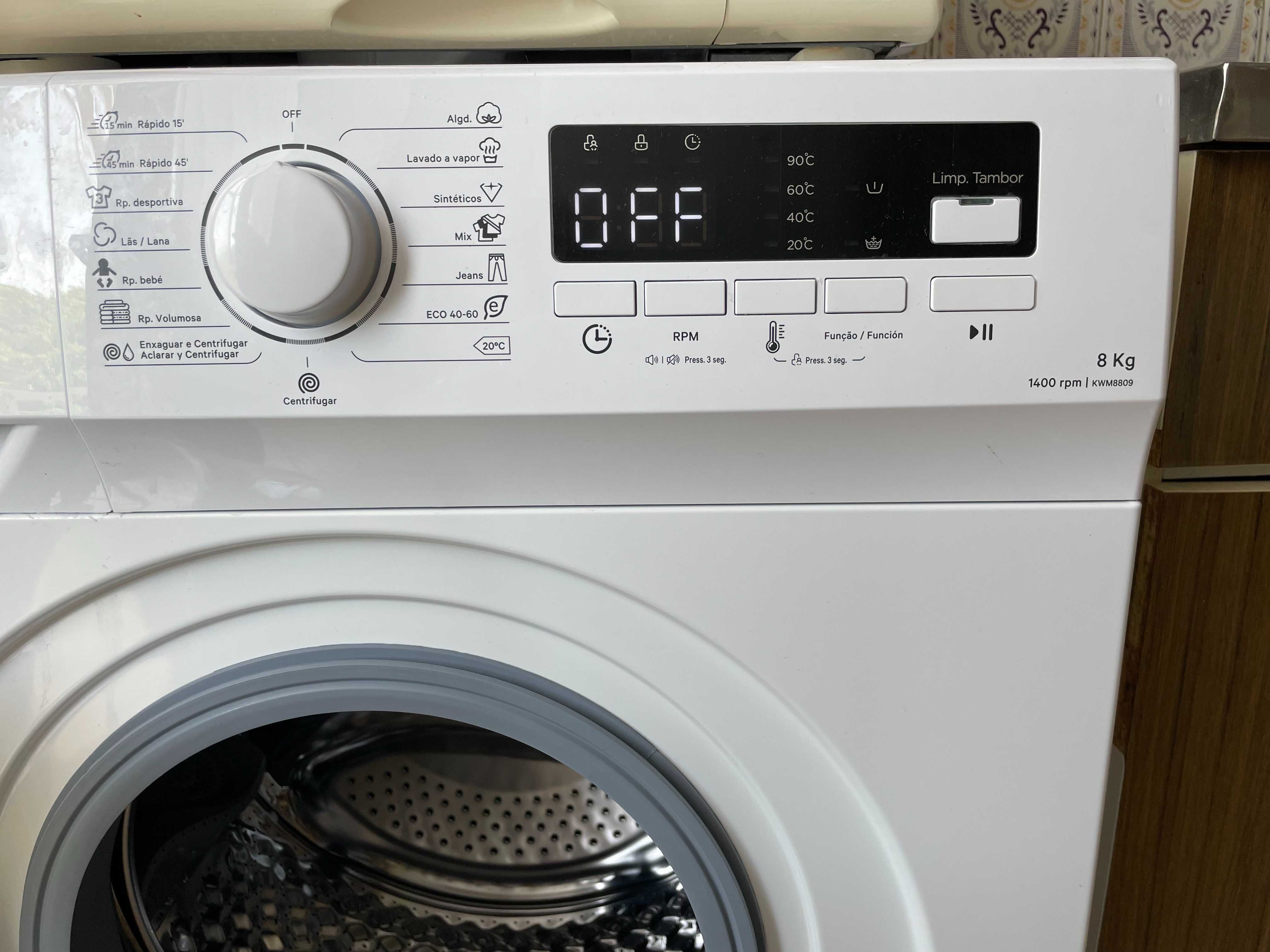 Máquina de Lavar Roupa Kunft - C/FATURA e GARANTIA até dezembro 2027
