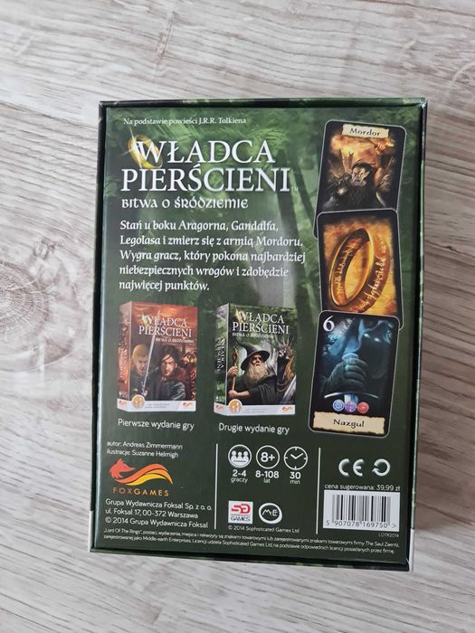 Gra planszowa Władca Pierścieni Bitwa O Śródziemie