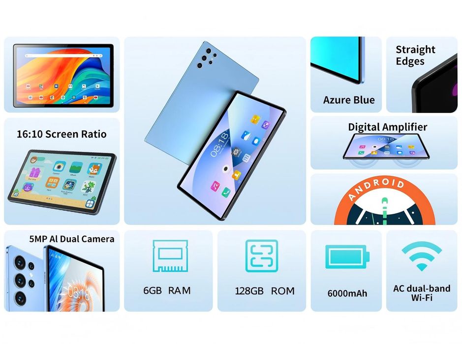 Планшет ігровий  BDF 1200×800, IPS, 10,1', 6GB,