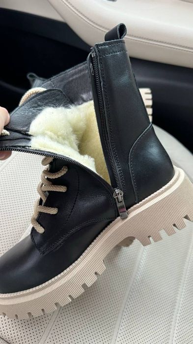 Черевики жіночі шкіряні зимові. Зимние женские ботинки