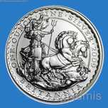 Moeda 1 Onça de Prata Pura 999 - UK Britannia Carlos III 2009, Libra