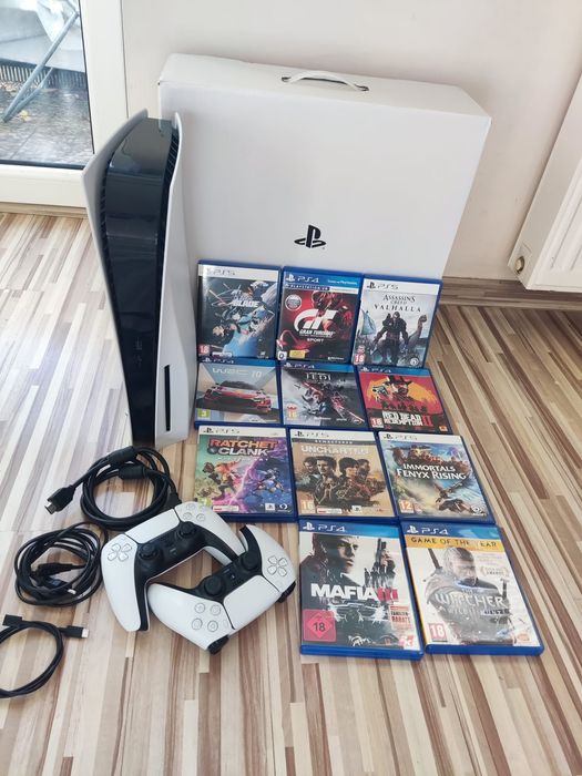 PlayStation 5 ps5 z napędem na płyty