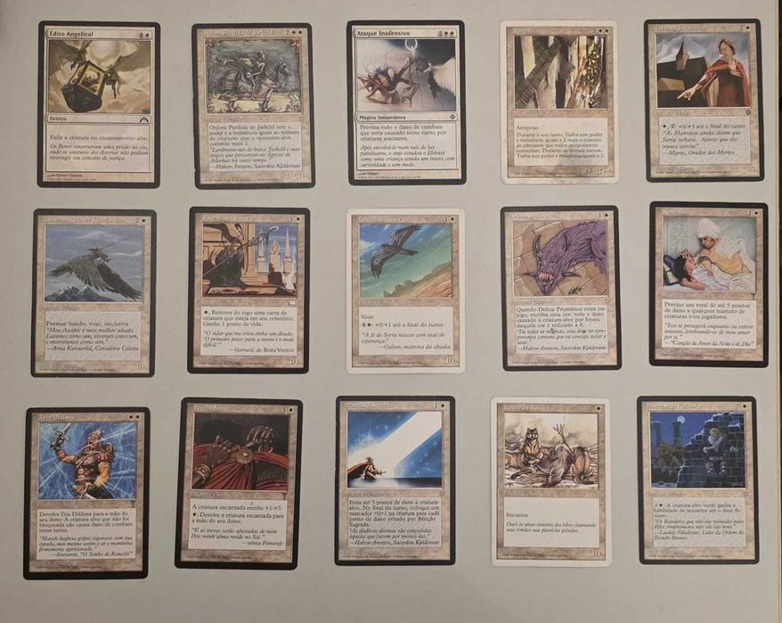 Lote de 67 cartas Magic: The Gathering em Português