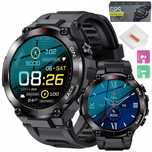 Smartwatch Męski Zegarek Z Gps Tętno Puls Pl Menu - Czarny