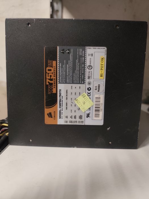 Блок живлення Corsair TX750W (CMPSU-750TX) 750Watt BRONZE 4*(6+2)PIN