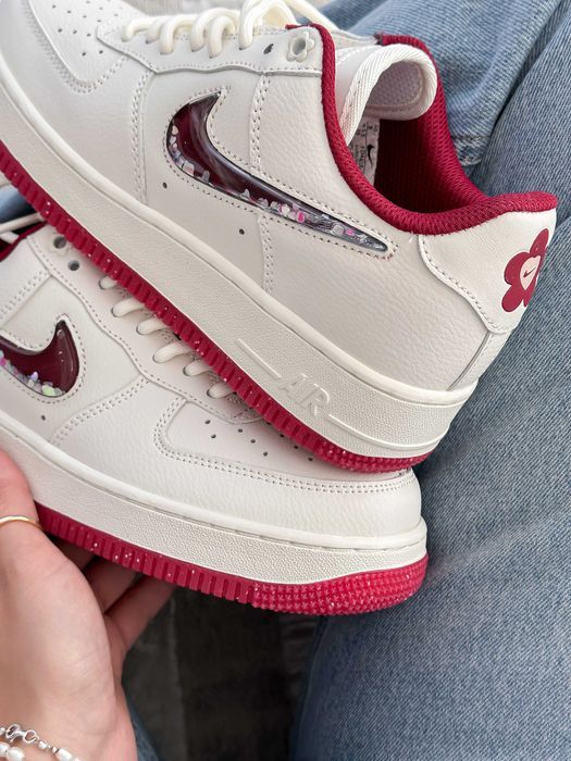 Кросівки Nike Air Force 1 White/Red premium i55