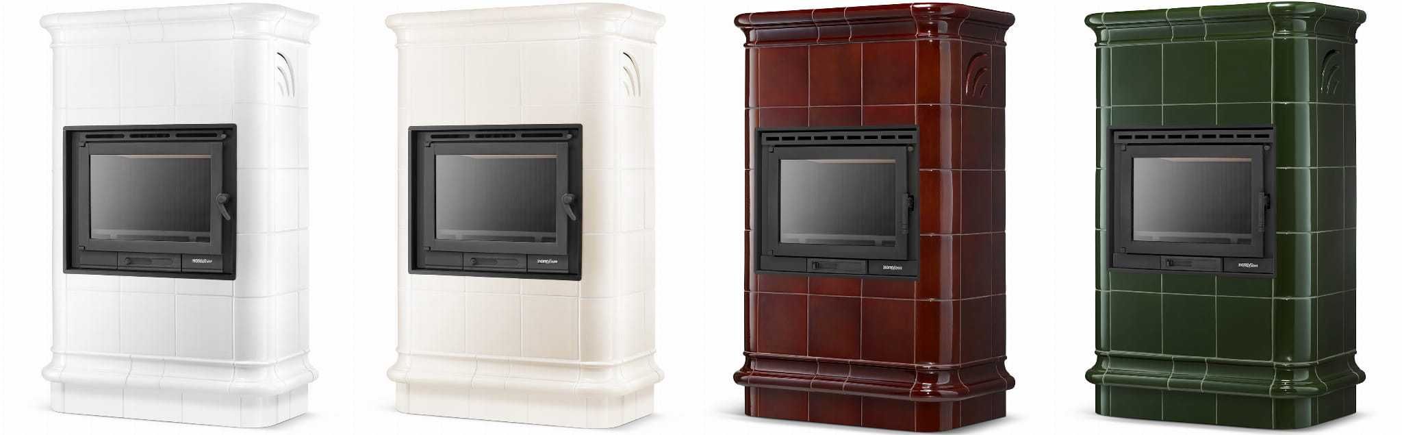 Piec kominek piecyk kaflowy ceramiczny obudowa kominkowa ROMA Cream