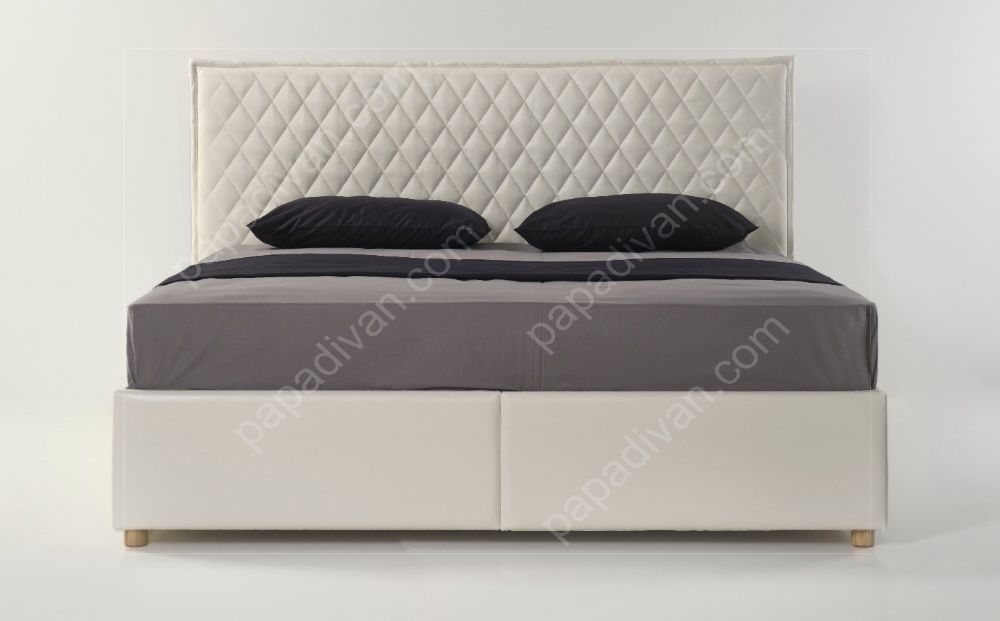 Мягкая двуспальная Кровать Romb 160Х200 с нишей для белья