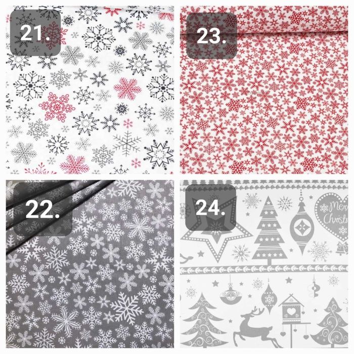 Bieżnik bawełniany świąteczny