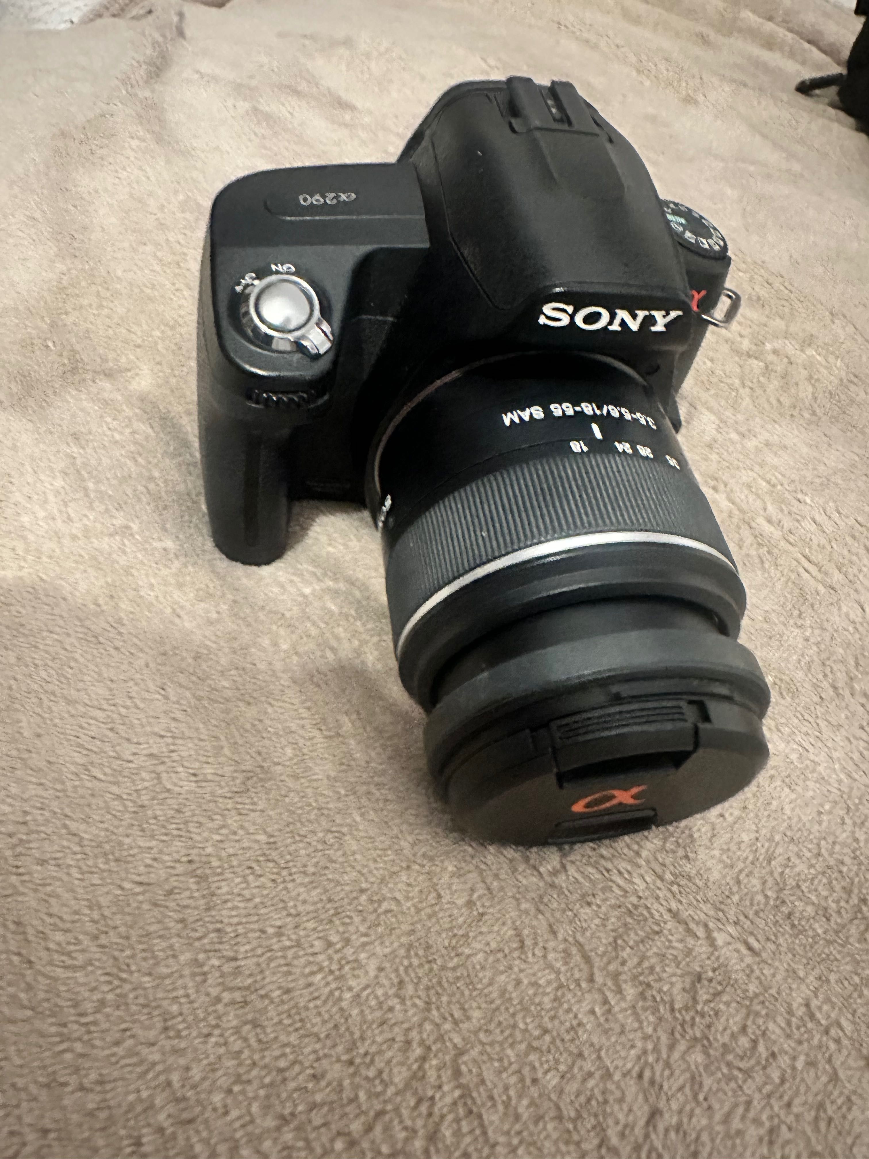 lustrzanka sony α290+obiektyw 3.5-5.6/18-55