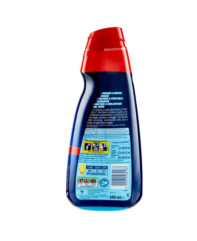 FINISH POWER GEL ŻEL 600ml Lemon Do Zmywarki All in One