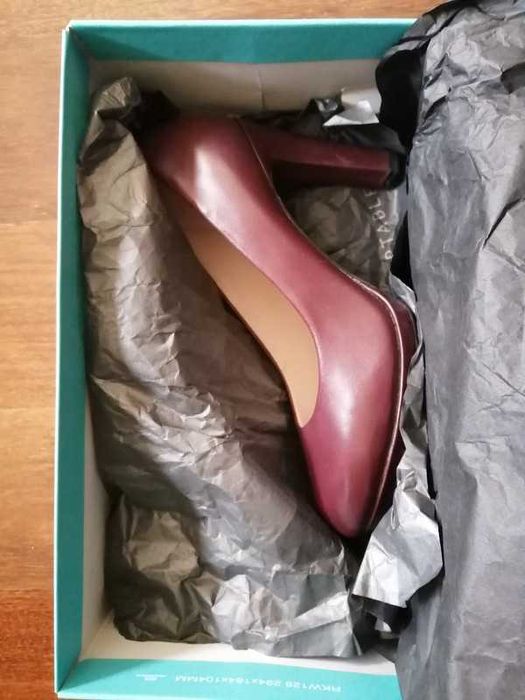Sapato Salto Bordeaux Rockport