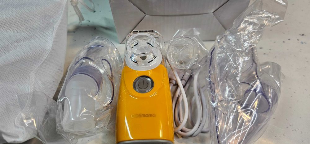 Inhalator przenośny dla dzieci Nebulizator COSMAMA z maską Cichy.