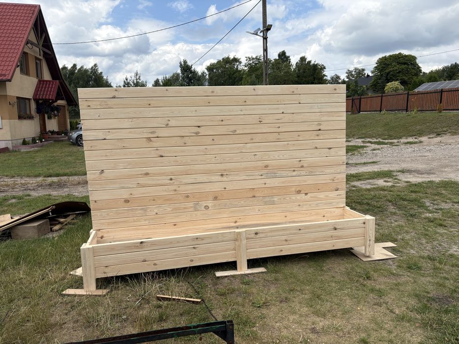 Pergola/ścianka z donicą