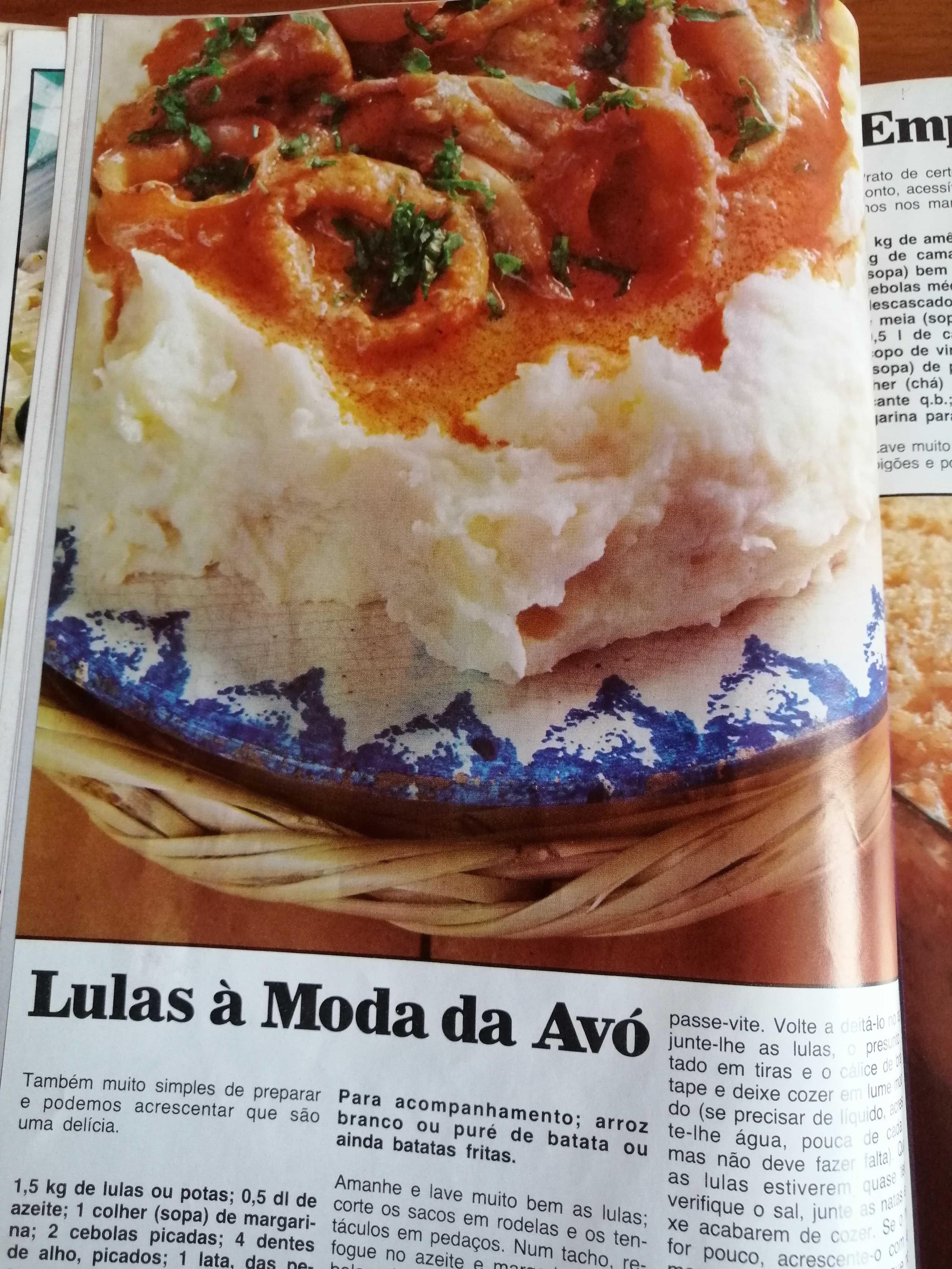 Livros Tele culinária e Doçaria, 7 euros cada volume