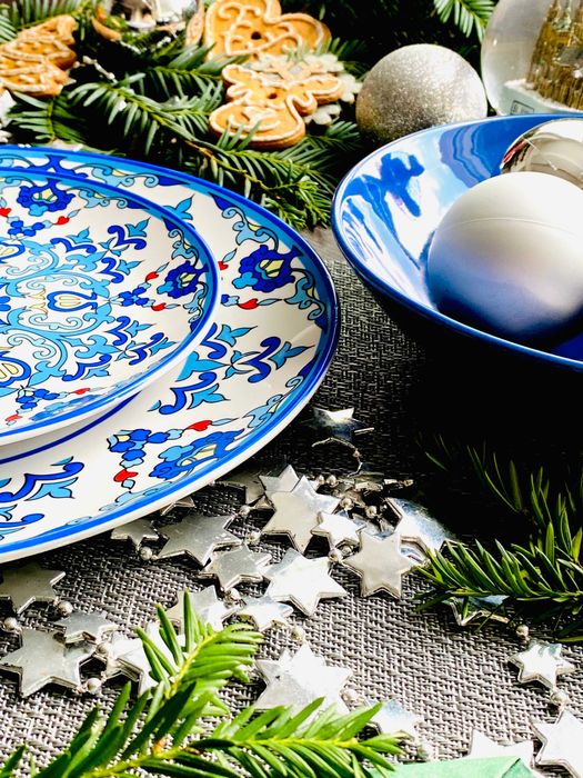 Serwis obiadowo-kawowy MK Hommie Oriental 18 szt. Zastawa Porcelanowa
