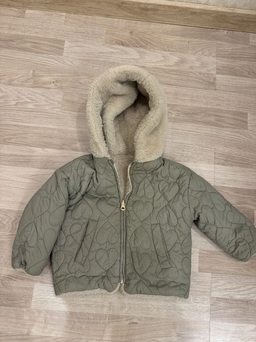Куртка Zara, шерпа, тедді, двостороння курточка