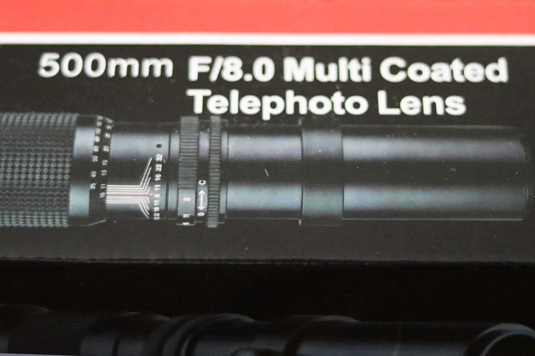 Objetiva 500mm para Canon nova