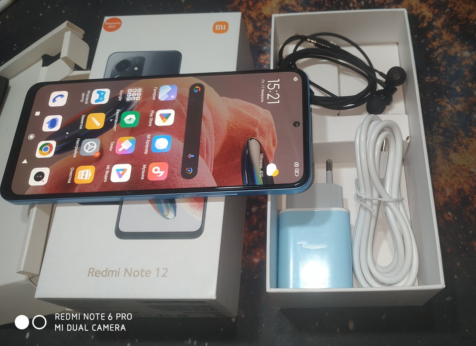 Redmi Not 12 Ice 4+2/168 NFC Официальная версия.Новый.Комплект полный.