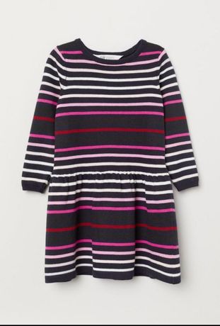 Трикотажное платье H&M размер 8-10 лет