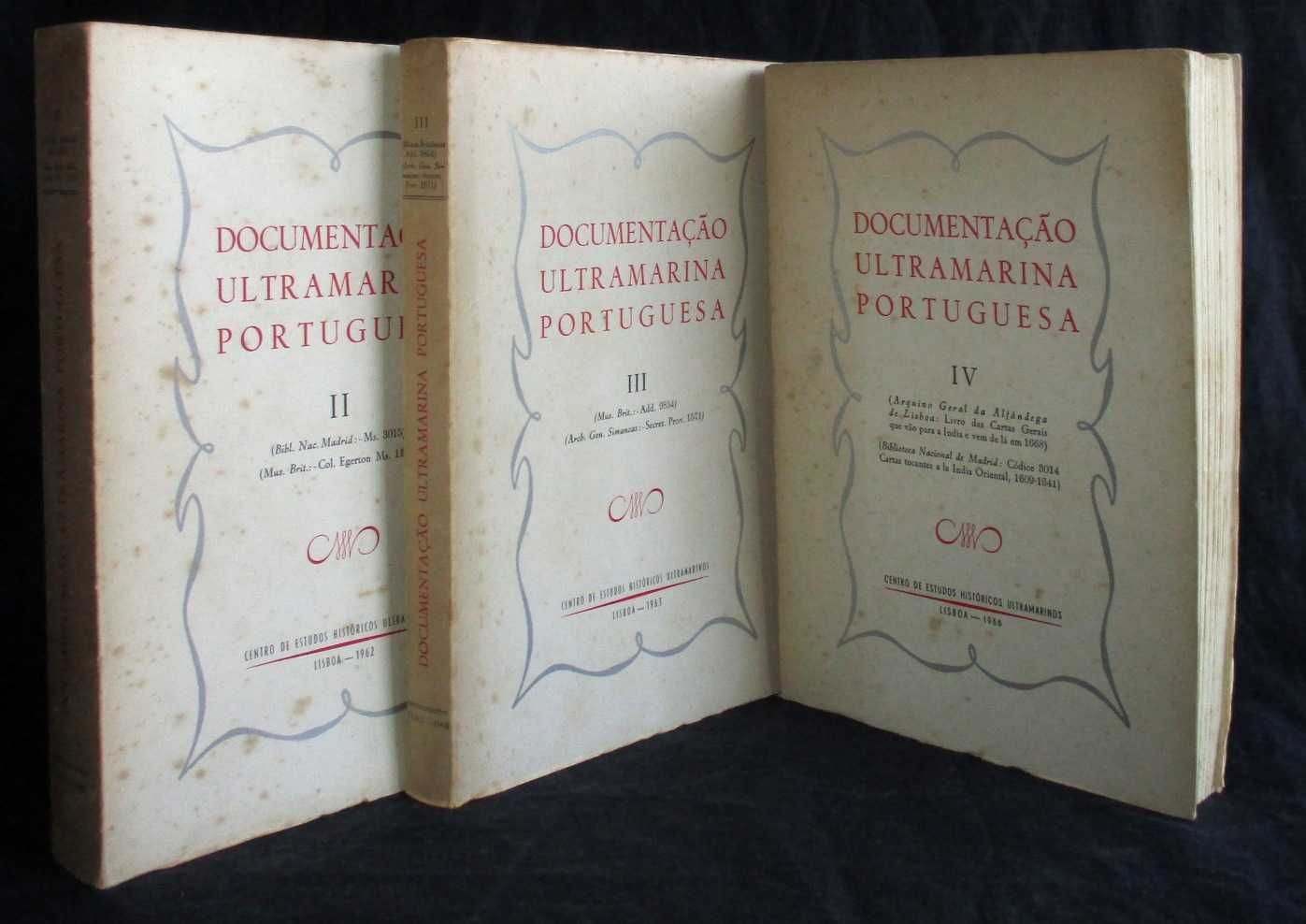 Livros Documentação Ultramarina Portuguesa II, III e IV