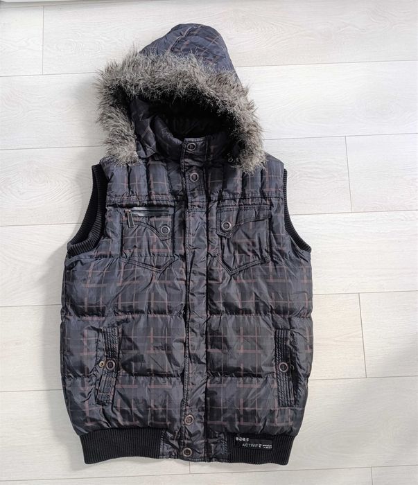 Męska kamizelka z kapturem Active L