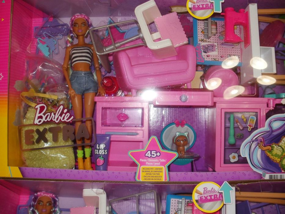 Barbie Extra lalka, ubranka, akcesoria, mebelki. Duży zestaw nr. 2