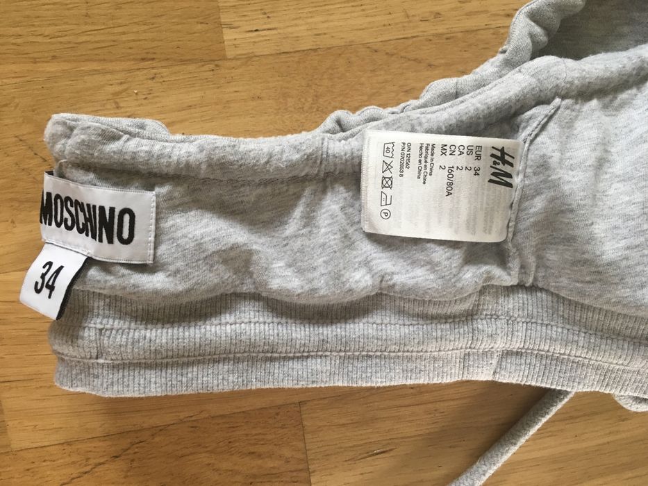 Stanik/ Top szary LOVE MOSCHINO r.34 XS