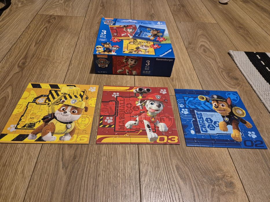 Zestaw Psi Patrol, puzle + gra, wiek 4+