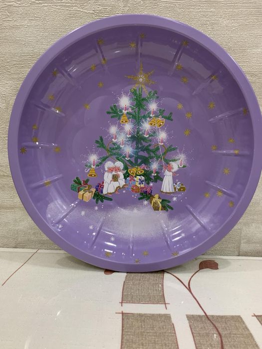 Декоративное блюдо (Рождество, Петриковка)