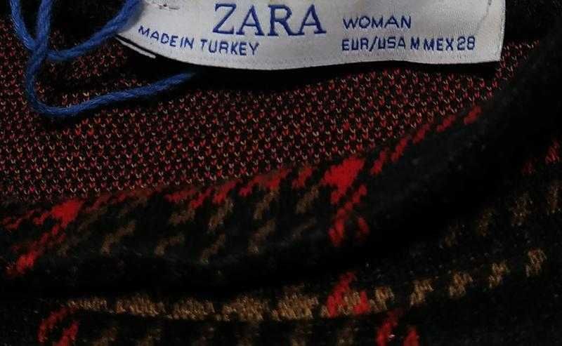 Zara новое платье миди прямого кроя /стильный дизайн