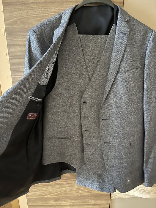 Костюм чоловічий трійка 100% вовна | Одягався 1 раз