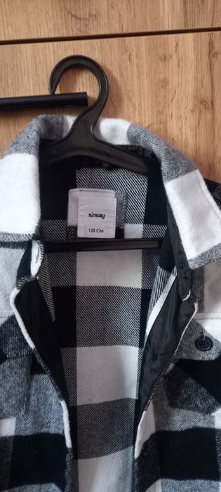 Kurtka katanka marynarka Sinsay 128 modna krata