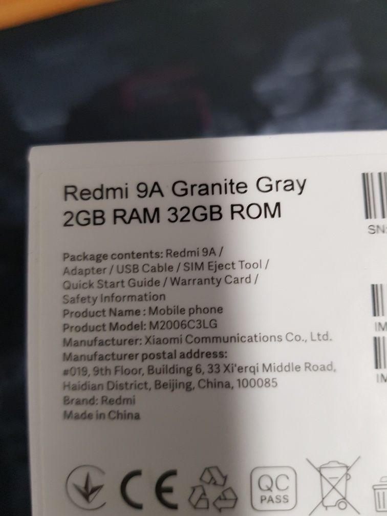 Xiaomi redmi 9a Granite Gray 2 GB RAM 32 GB ROM