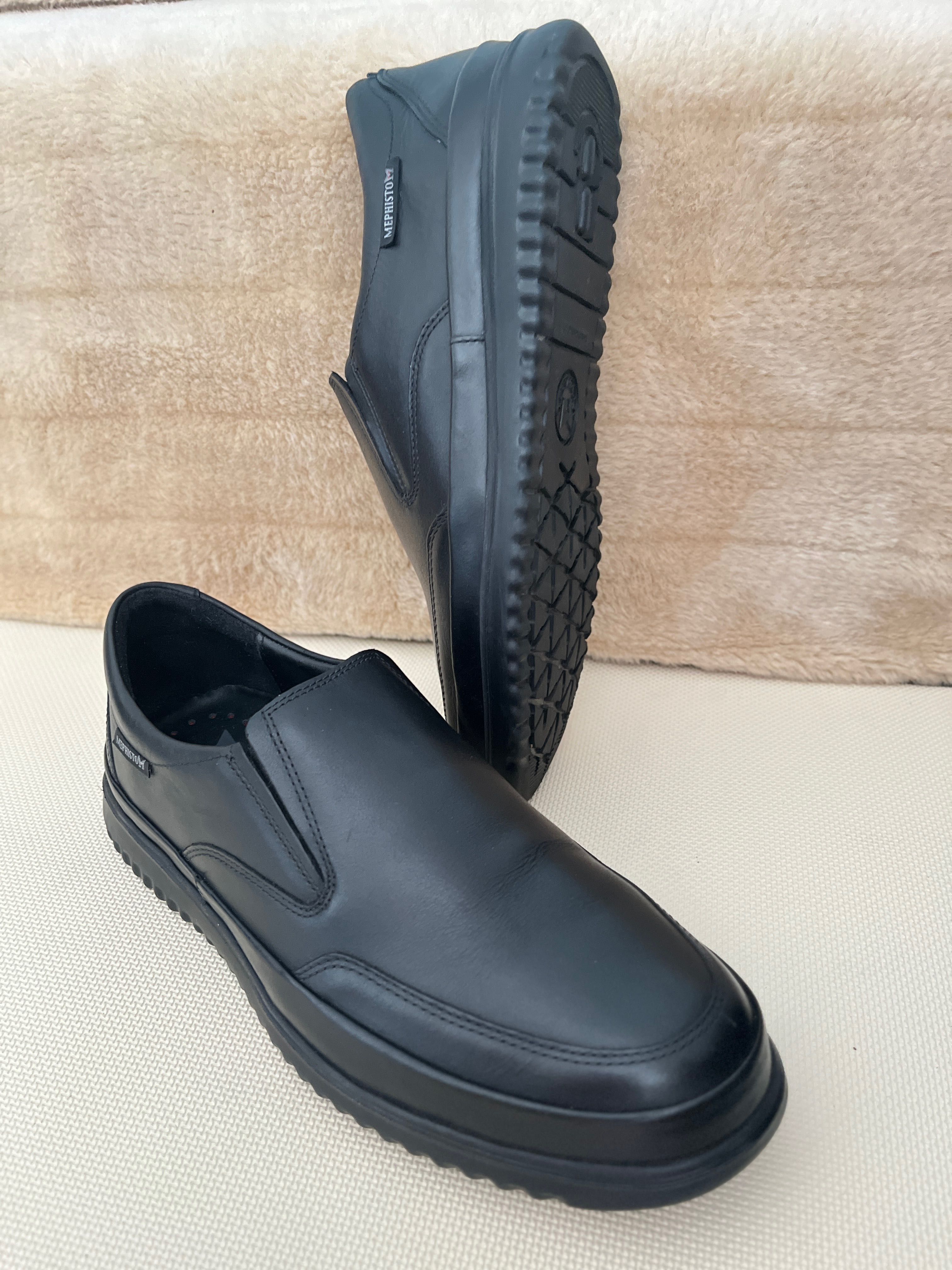 Mephisto Twain Black mokasyny męskie Air-Jet