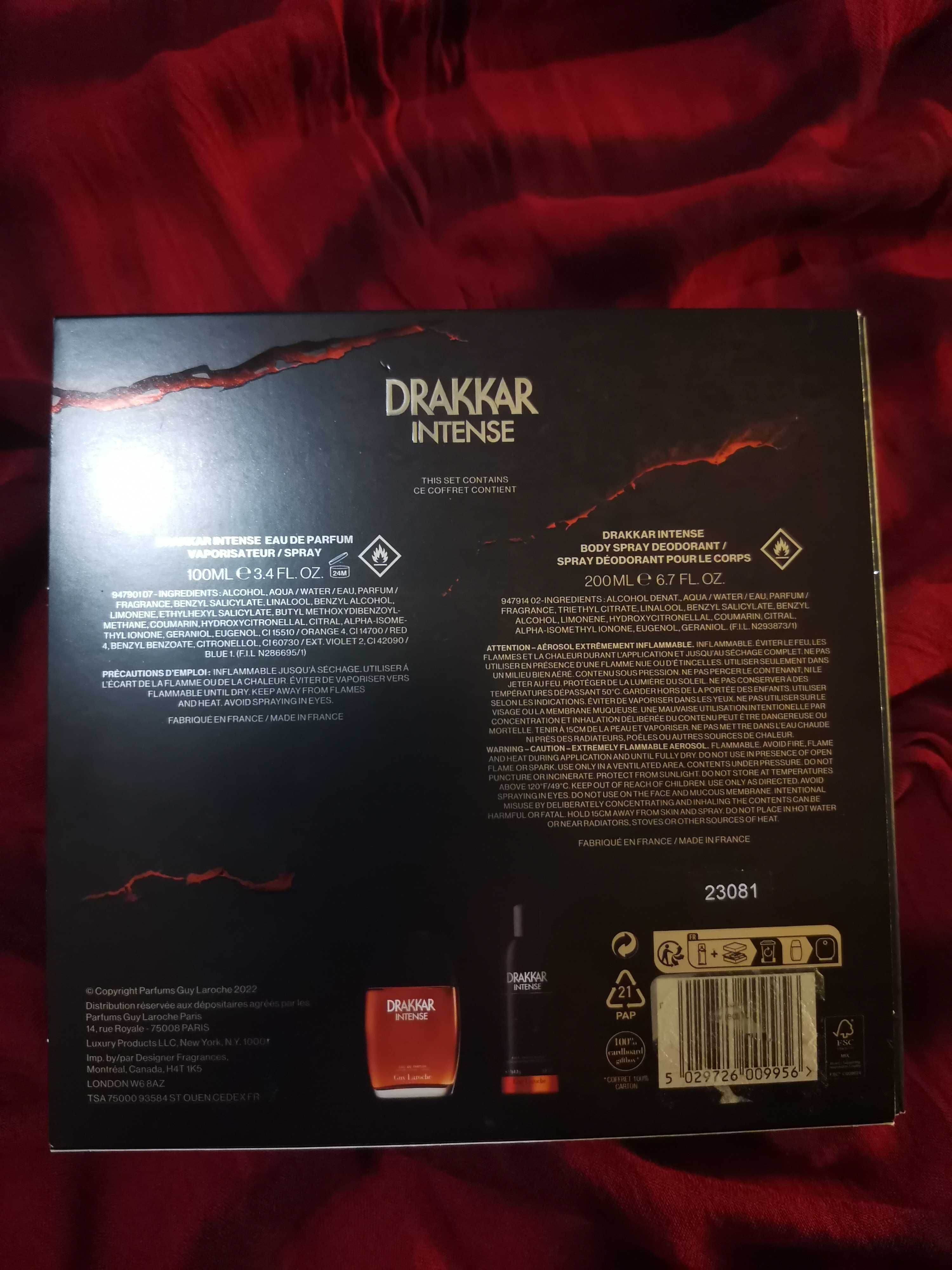 Zestaw męski Drakkar intense