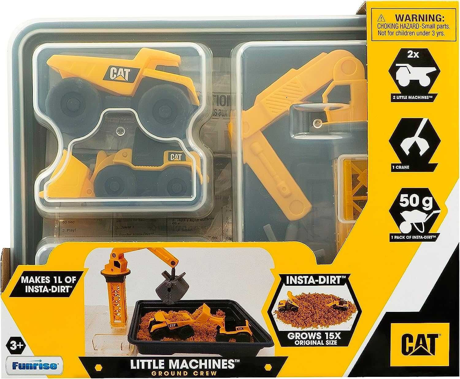 Кран CAT Little Machines Vehicles Ground Crew Playset оригінал