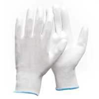 Rękawice Robocze Ochronne Poliuretanowe Białe 120 PAR Rozmiar 7-S