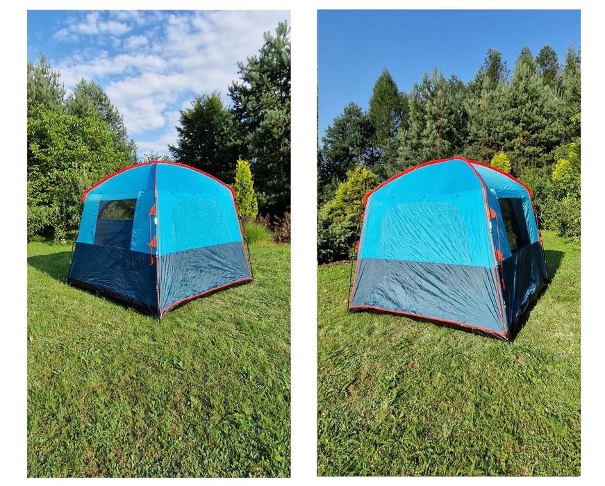 Namiot przedsionek 215cm dostawka 6os kemping przebieralnia jadalnia