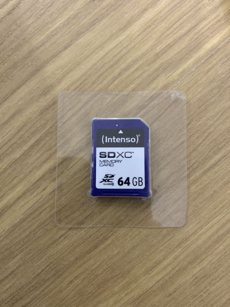 Cartão SDXC Intenso 64GB classe 10