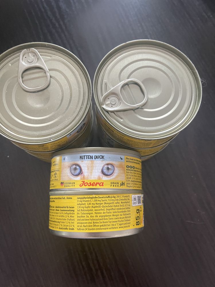 Josera mokra karma dla kociat 85g kaczka