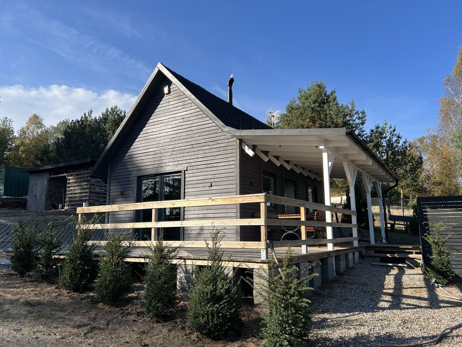 Domek z balią  jaccuzi,domek nad jeziorem, sauna, wolny Sylwester