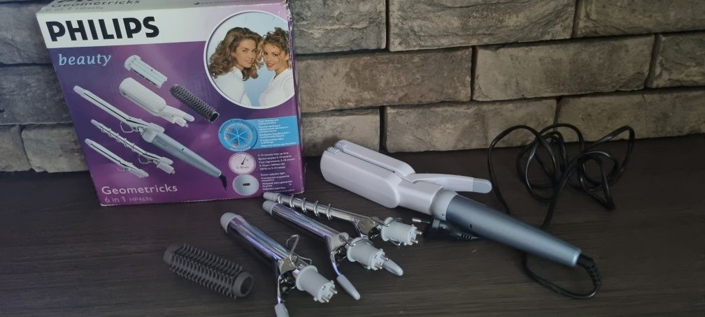 Zestaw Geometricks 6 in 1  do stylizacji włosów marki Philips