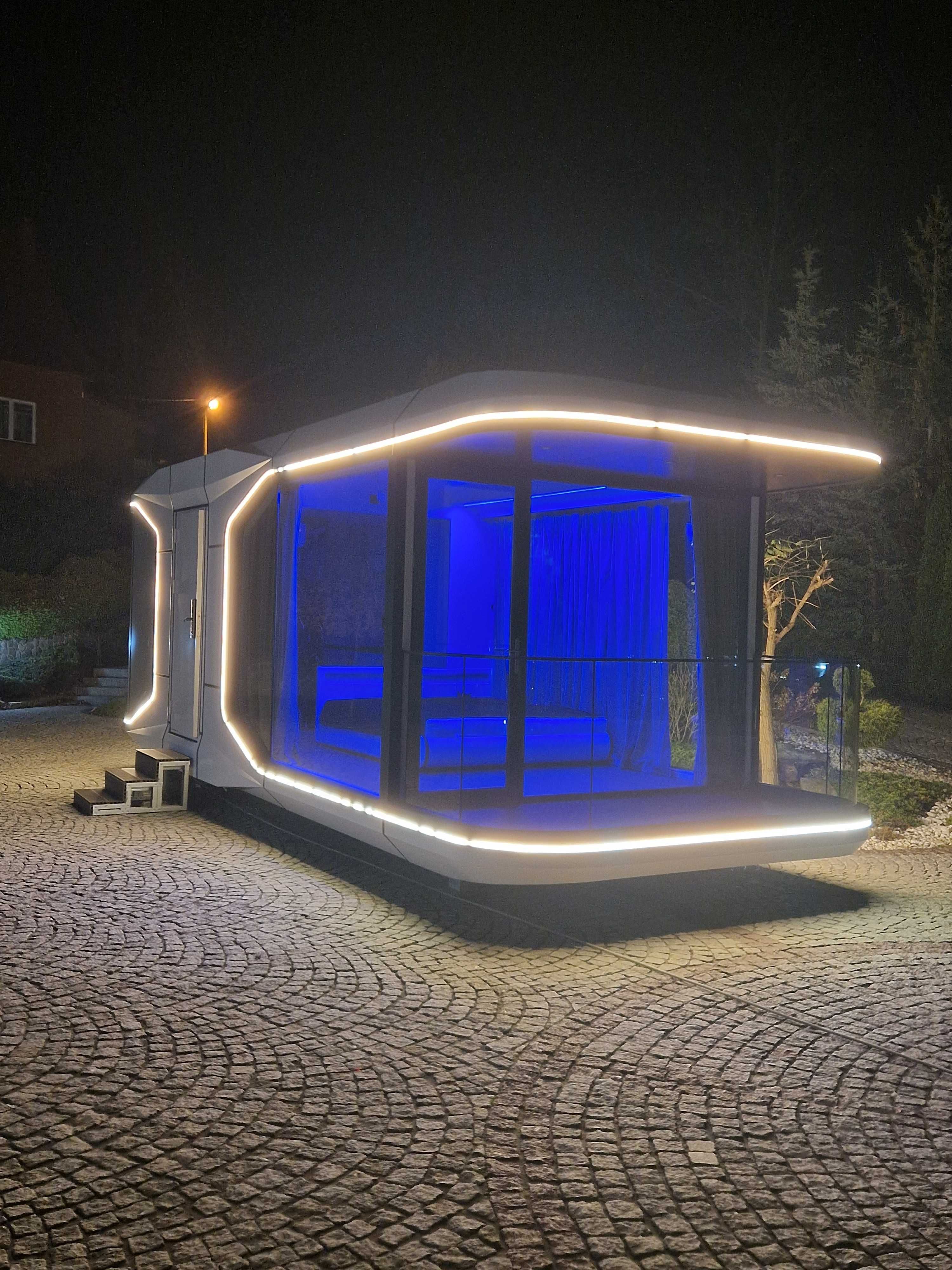 Nowoczesny dom kapsułkowy Całoroczny Tiny House domek BEZ POZWOLEŃ