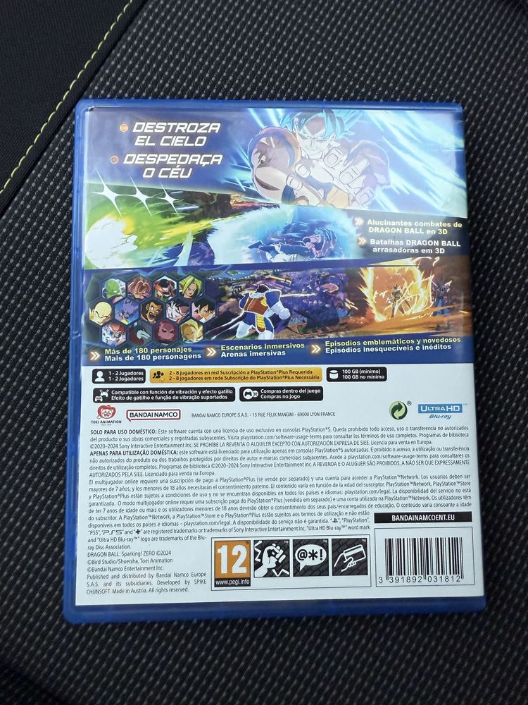 Jogo DragonBall Sparking Zero Playstation 5 (PS5)