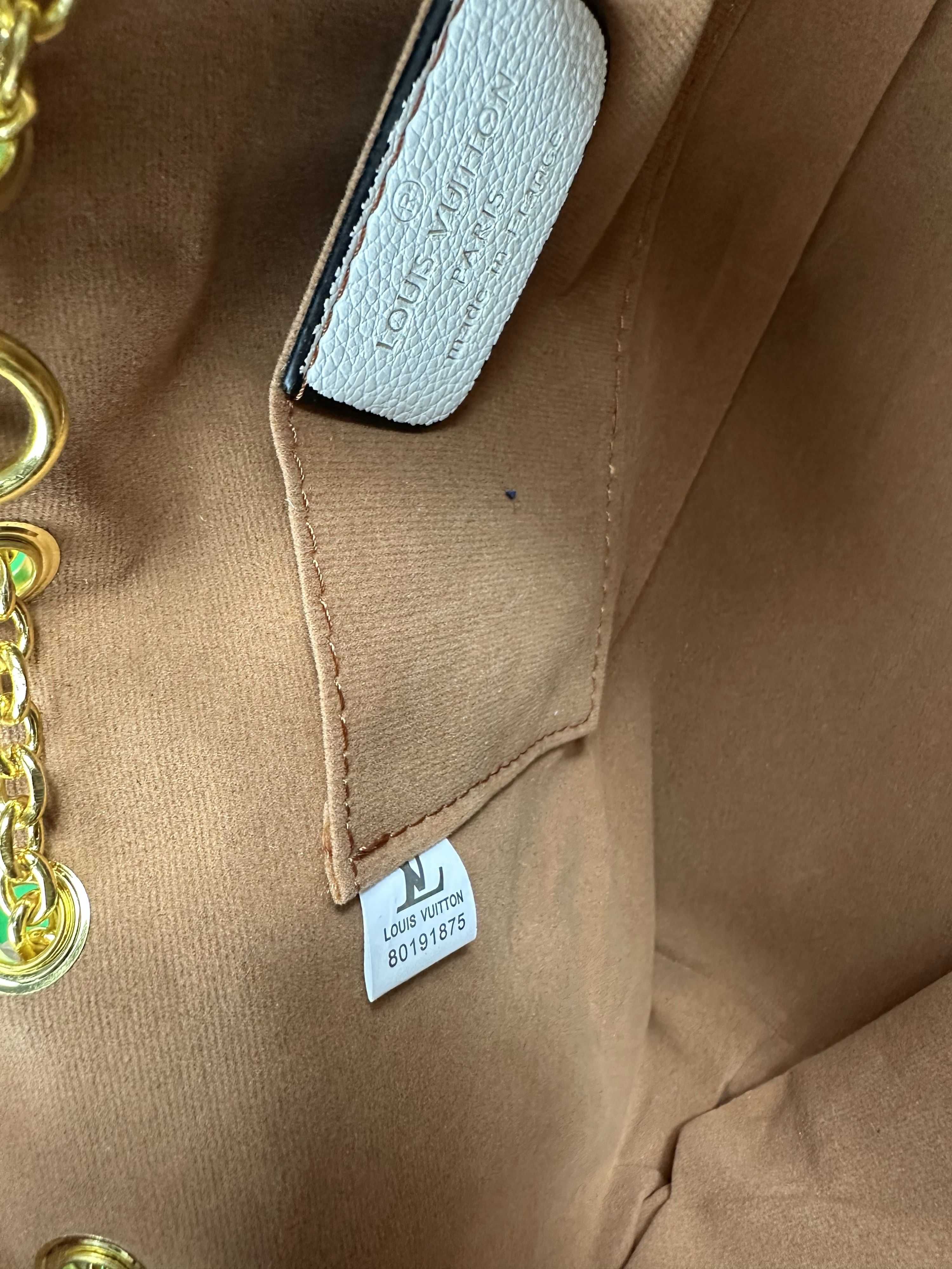 Torba Louis Vuitton biała monogram listonoszka worek kuferek Premium