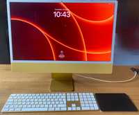 Apple iMac - M1 (8/8) 24'' 8GB 256GB Złoty Żółty SSD Magic Trackpad