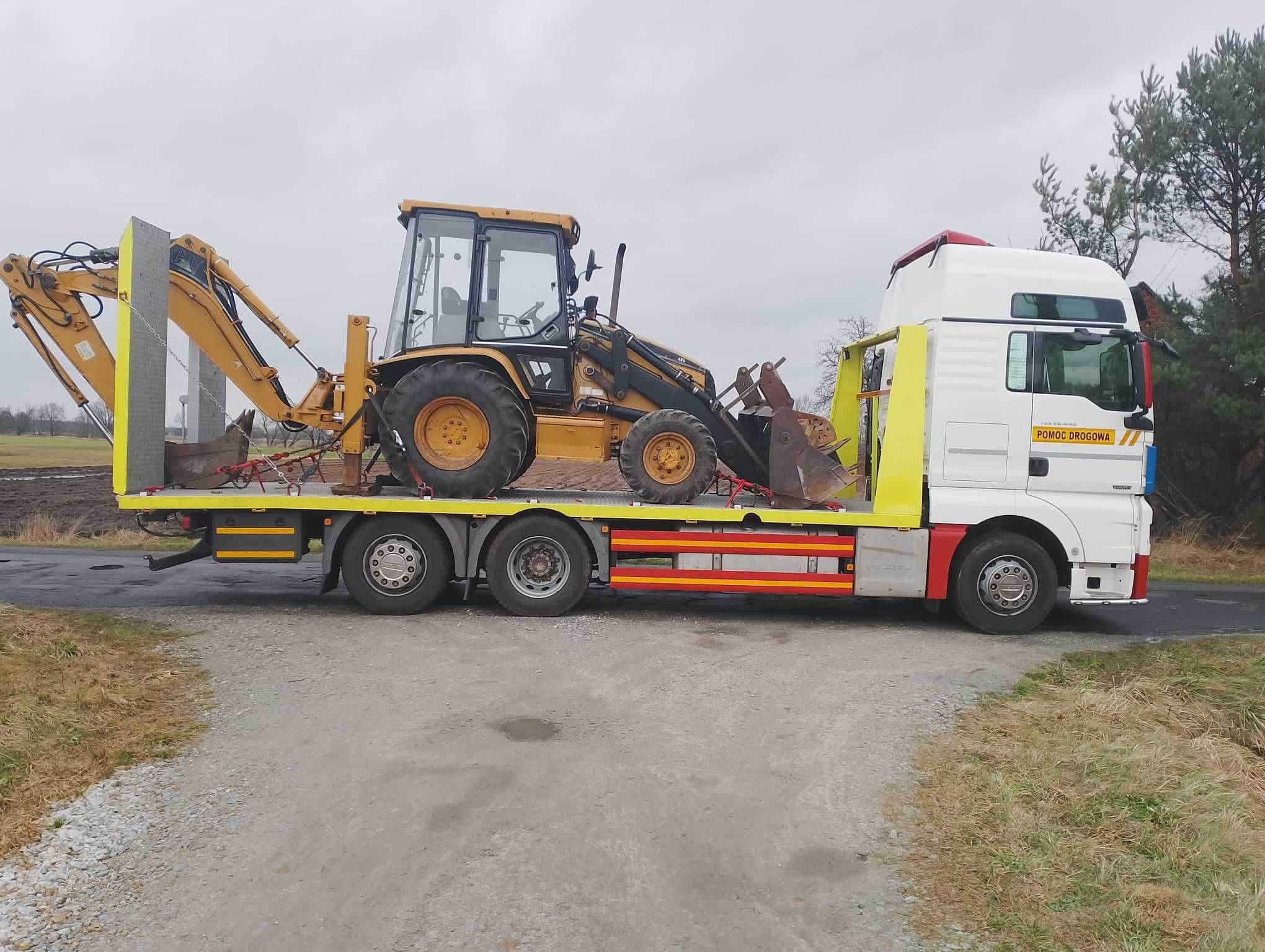 Transport 15 Ton ciągniki Przyczepy Widlaki busy koparki pomoc drogowa