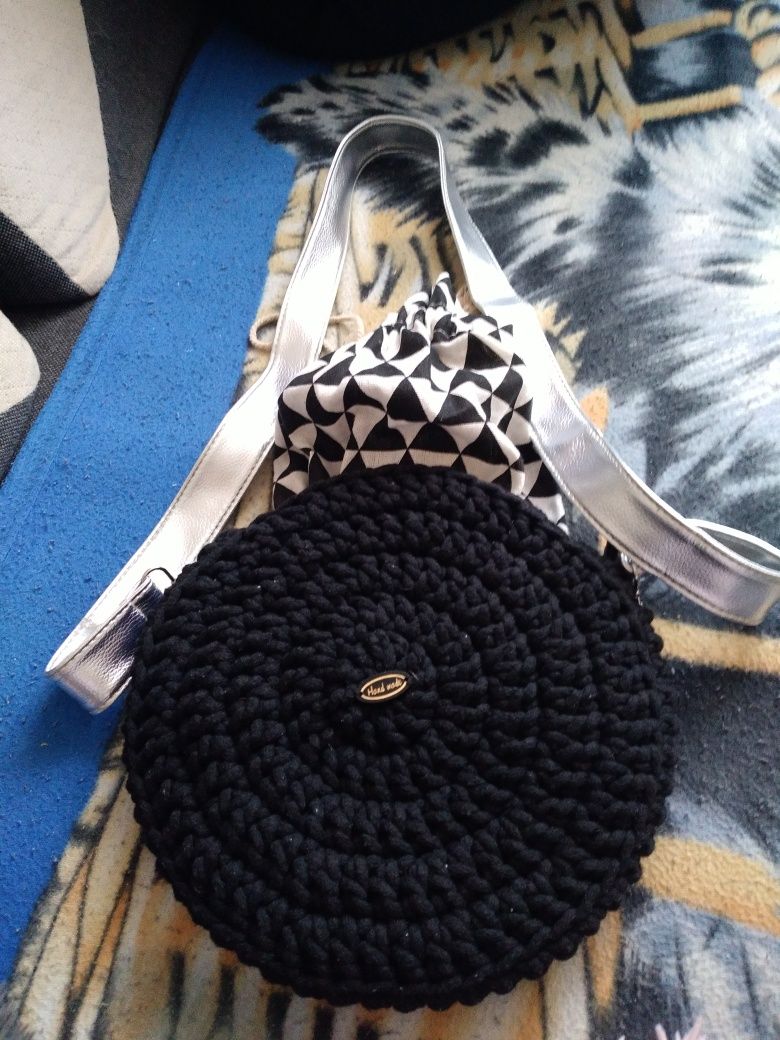 Torebka ze sznurka handmade
